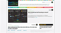 Desktop Screenshot of gamesandlearning.org
